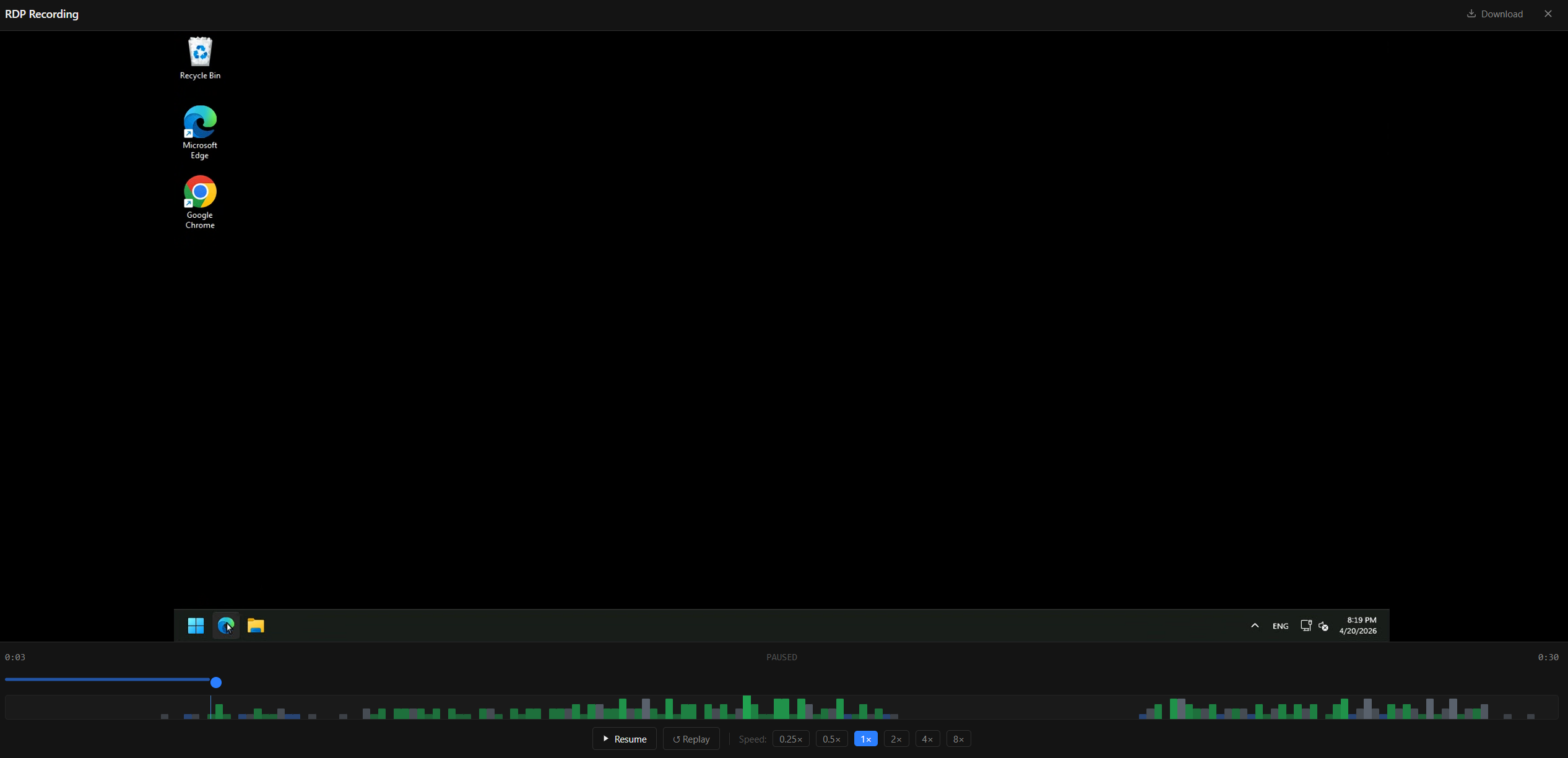 Session Recording screenshot